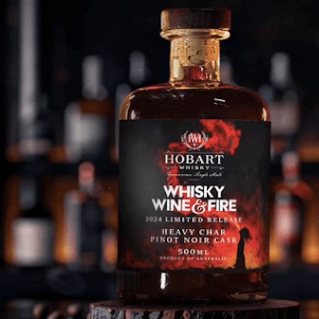 Hobart Whisky Limited Release Heavy Char Pinot Noir Cask (Whisky, Wine and Fire 2024)