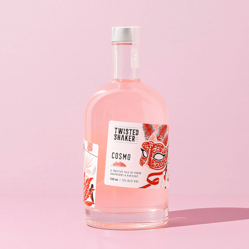Twisted Shaker Raspberry Hibiscus Cosmo Bottled Cocktail