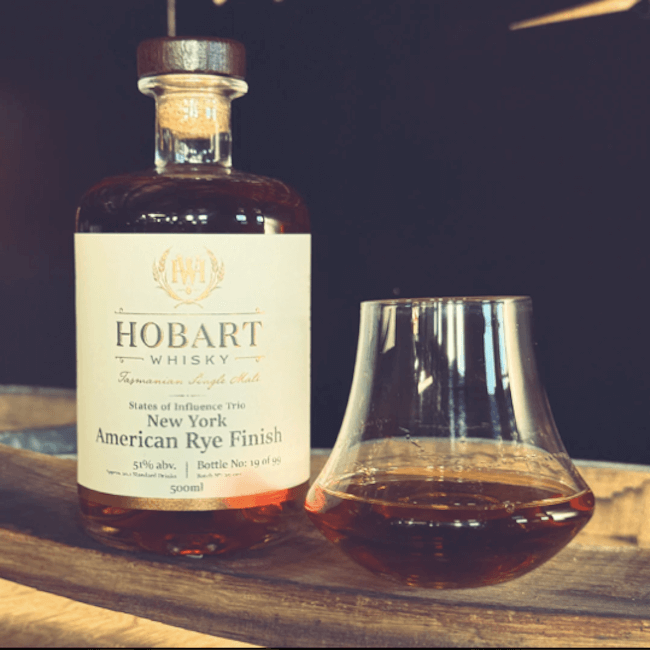 Hobart Whisky States of Influence Trio - New York. American Rye