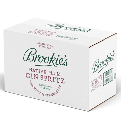 Brookie's Gin and Tonic with Native Finger Lime - 24 Pack