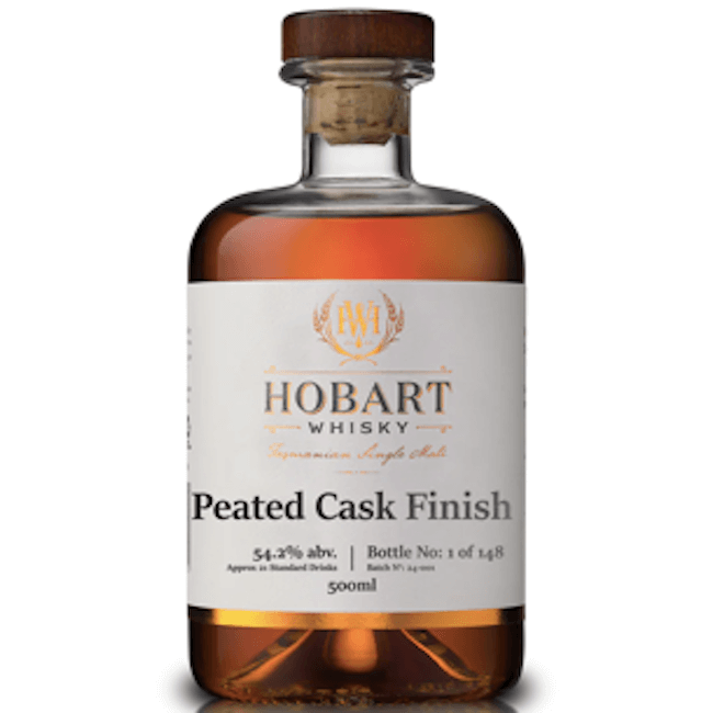 Hobart Tasmanian single Malt Whisky - Peated Cask Finish