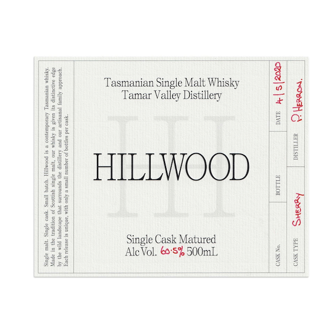 Hillwood Tasmanian Single Malt Whisky - Sherry Cask