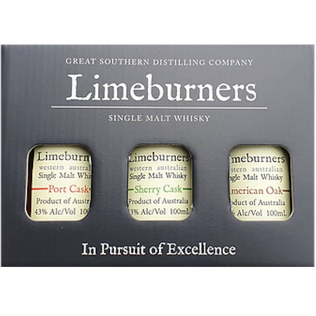 Limeburners Gift pack - Port, Sherry & American Oak casks
