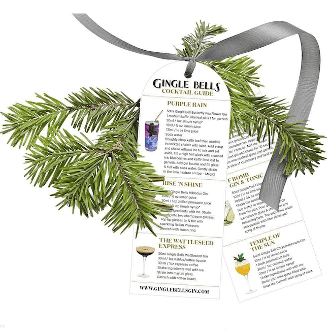 Wild Hibiscus Gingle Bells Floral Gin Baubles 2025