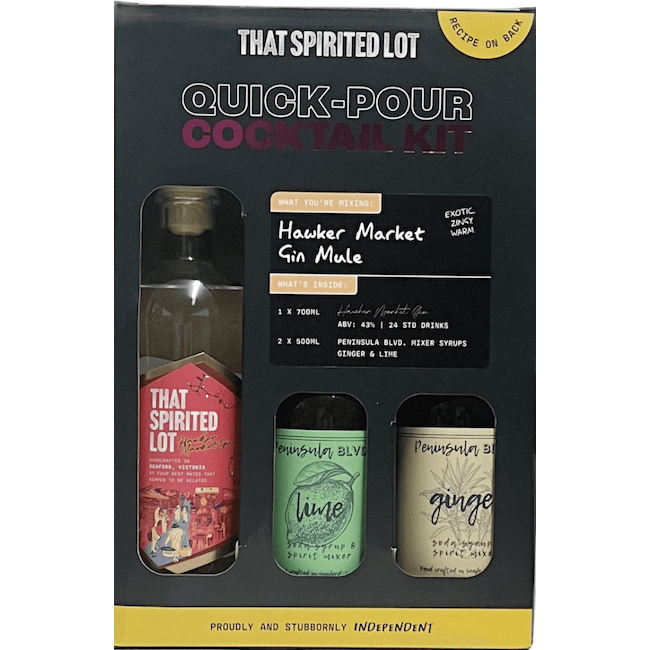 Quick Pour Cocktail Kit Hawker Market Gin Mule SPIRIT OF THE MAKER