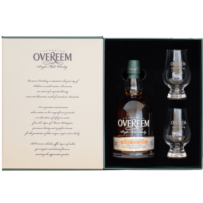 Overeem Tasmanian Single Malt Whisky - Muscat Cask Finish Gift Pack