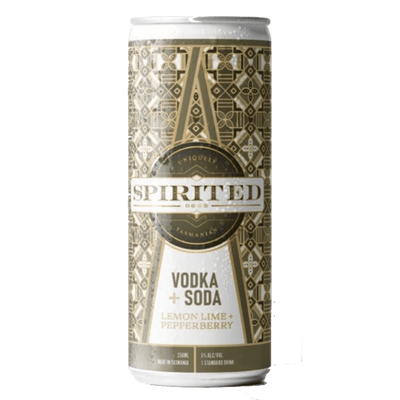 Spirited Vodka + Soda - Lemon, Lime & Pepperberry